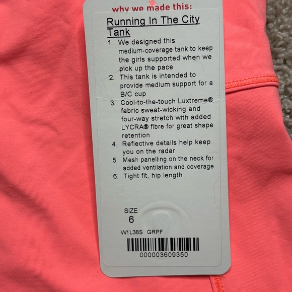 Lululemon Running In The City Tank - Picture 3 of 6